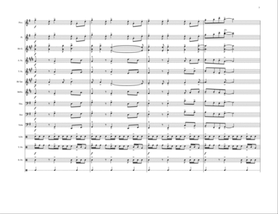 Good King On Parade Good King On Parade Marching Band scores gallery preview page 4