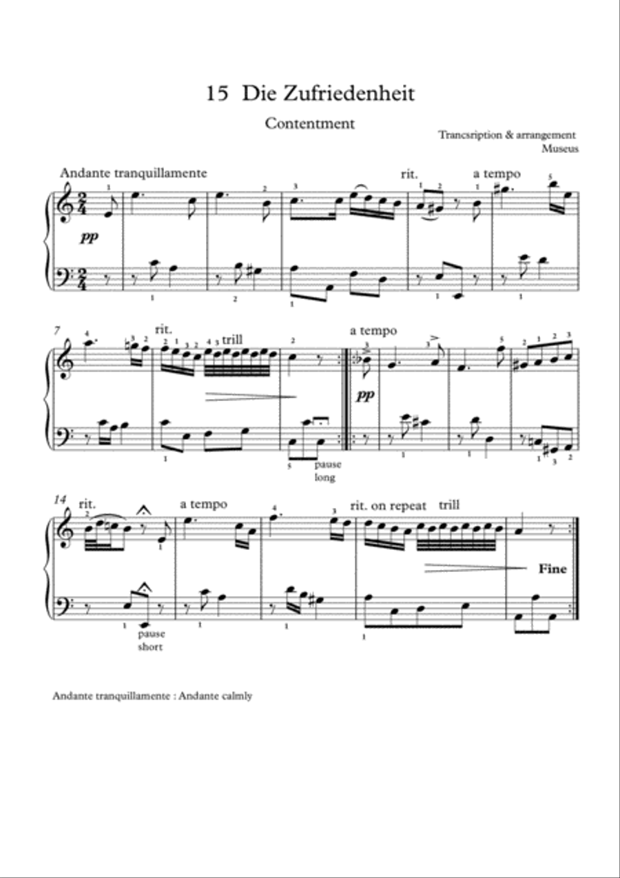 Easy short pieces for Classical Piano I Easy Piano scores gallery preview page 3