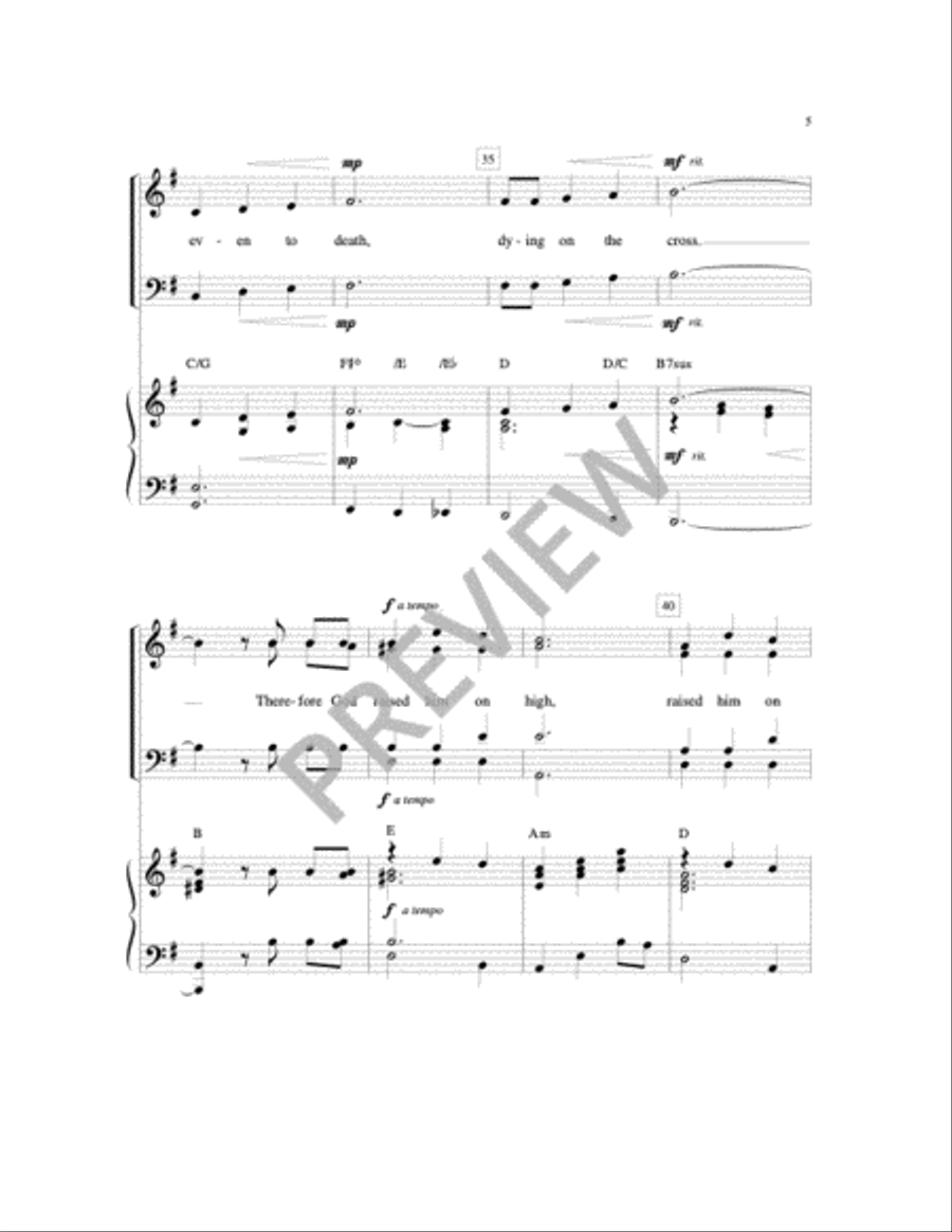 Jesus Gentle Love Piano scores gallery preview page 3