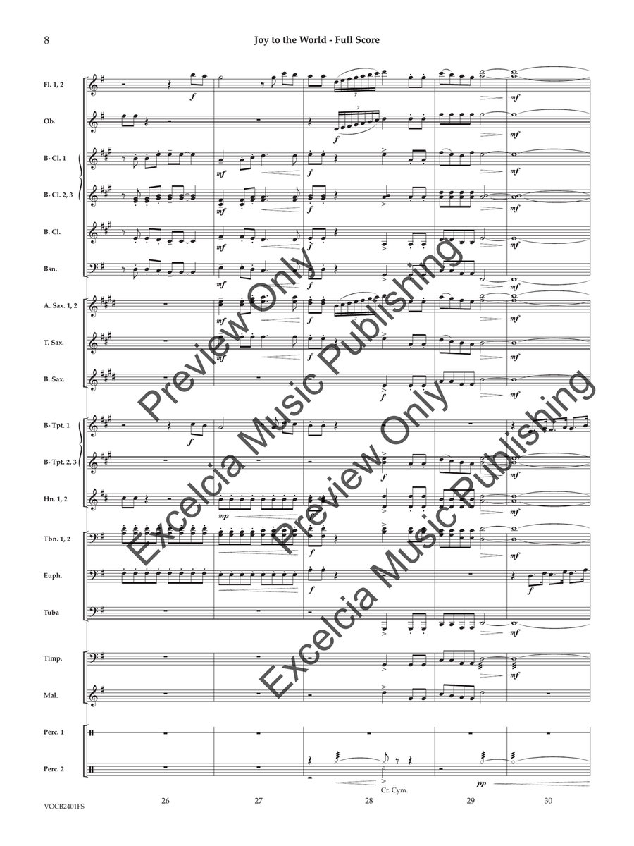 Joy to the World (Score) Joy to the World (Score) Concert Band scores gallery preview page 9