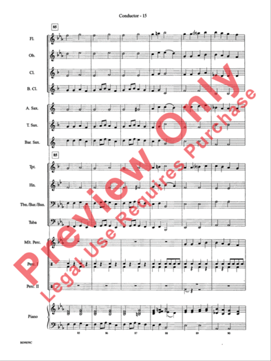 Classic Bits & Pieces (based on Favorite Classic Themes) Concert Band scores gallery preview page 17