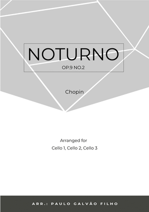Book cover for NOTURNO OP.9 NO.2 - CHOPIN - CELLO TRIO