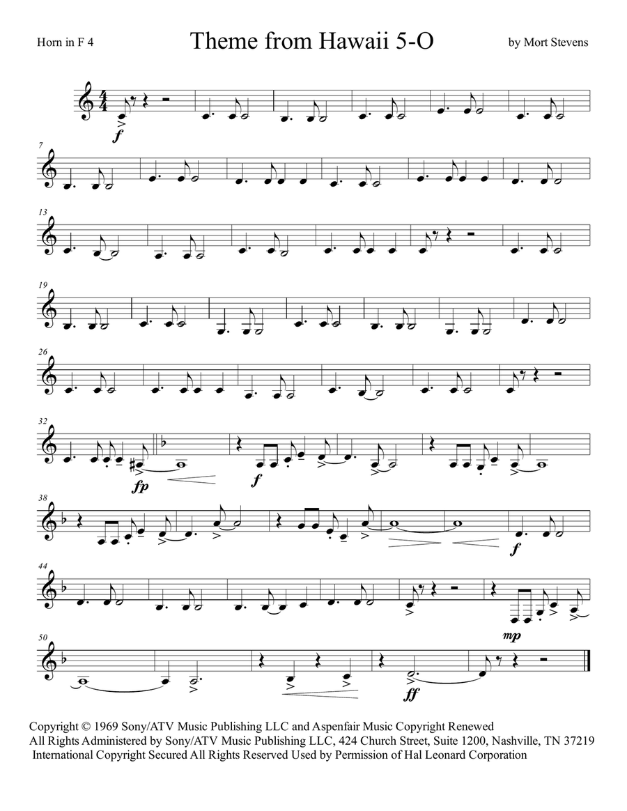 Hawaii Five-O Theme Hawaii Five-O Theme Chamber Orchestra scores gallery preview page 4