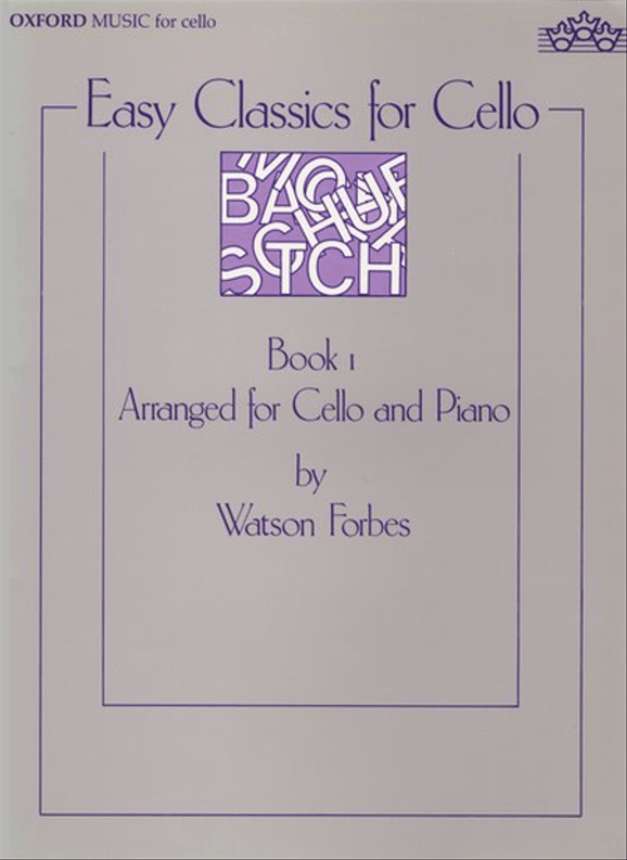 Easy Classics for Cello Piano Accompaniment scores gallery preview page 1