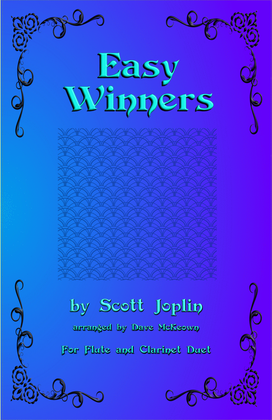 Book cover for The Easy Winners, Duet for Flute and Clarinet