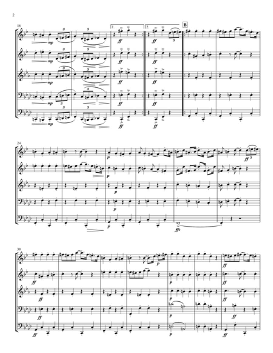 Rabbit's Foot Rabbit's Foot Brass Quintet scores gallery preview page 2