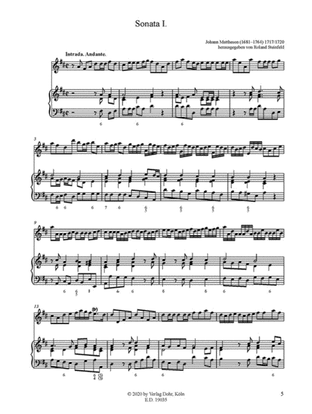 Der brauchbare Virtuoso für Violine und Basso continuo -Vol. 1: Sonaten I-III-
