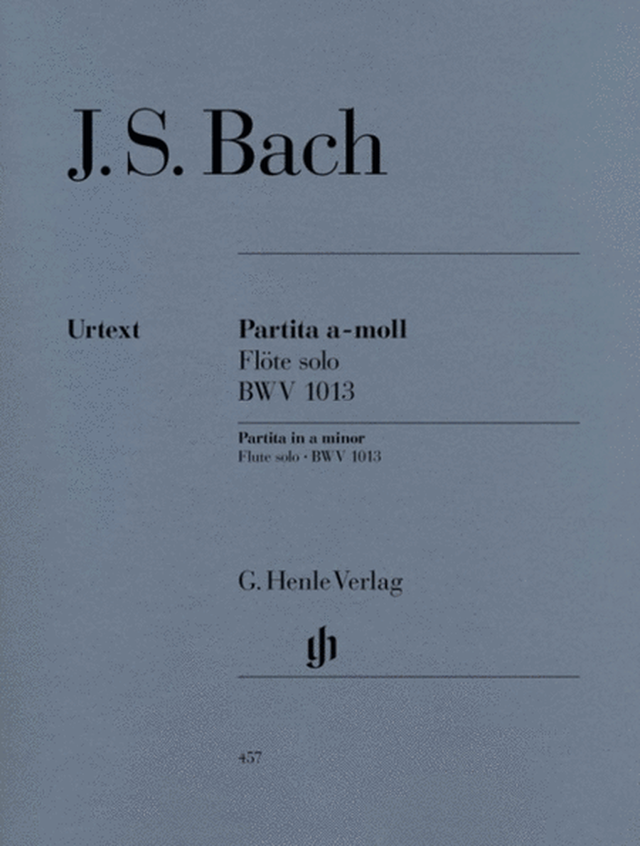 Bach - Partita (Sonata) A Min Bwv 1013 Flute Solo