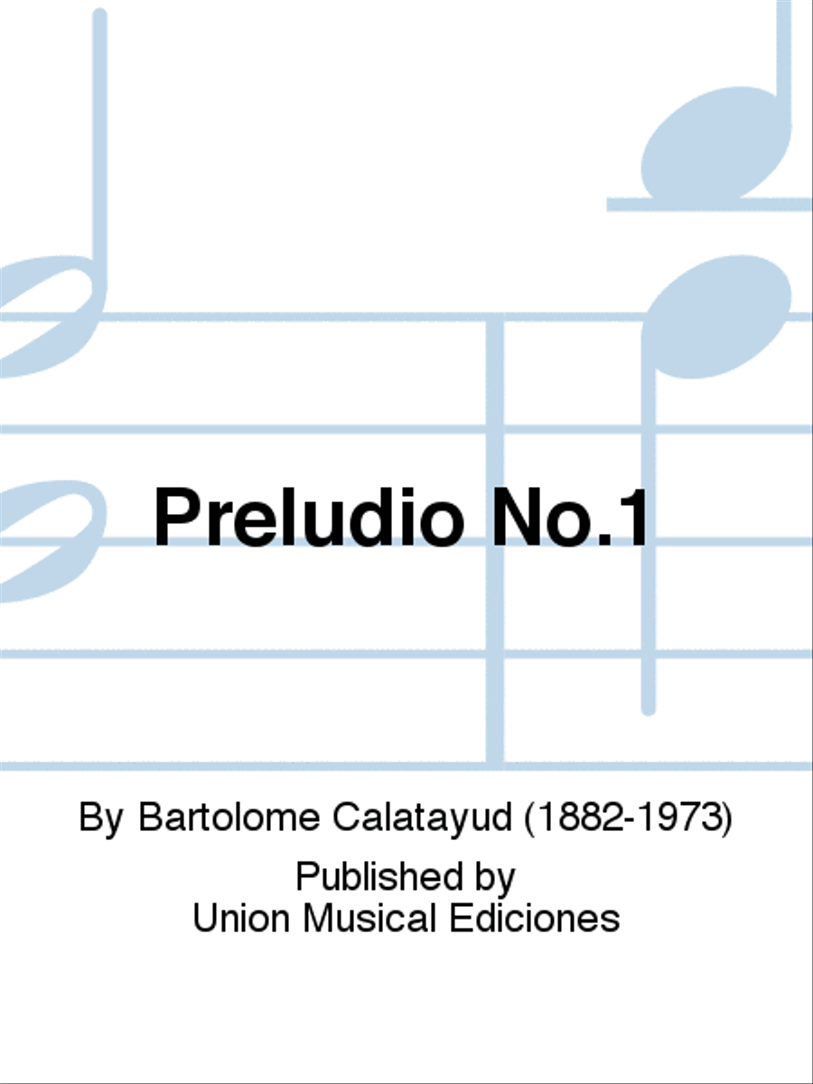 Preludio No.1 Acoustic Guitar scores gallery preview page 1