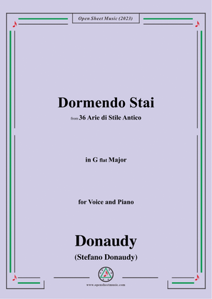 Donaudy-Dormendo Stai,in G flat Major