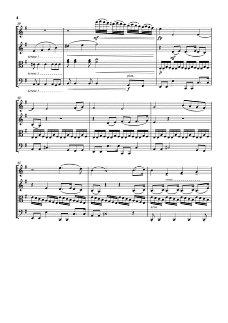 No Time To Die String Quartet scores gallery preview page 4