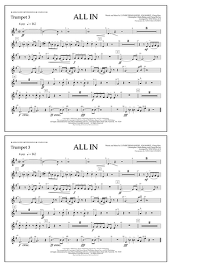 ALL IN (arr. Tom Wallace) - Trumpet 3
