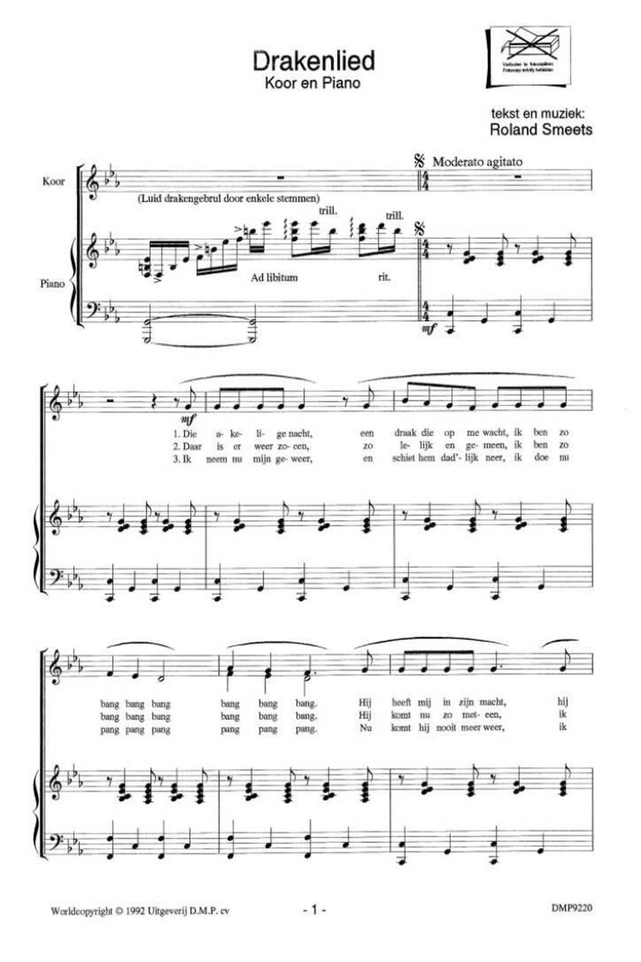 Drakenlied Drakenlied Unison Choir scores gallery preview page 2