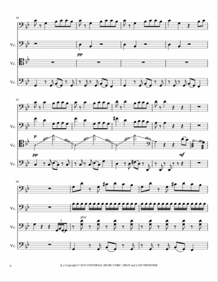 Bad Guy Small Ensemble scores gallery preview page 6