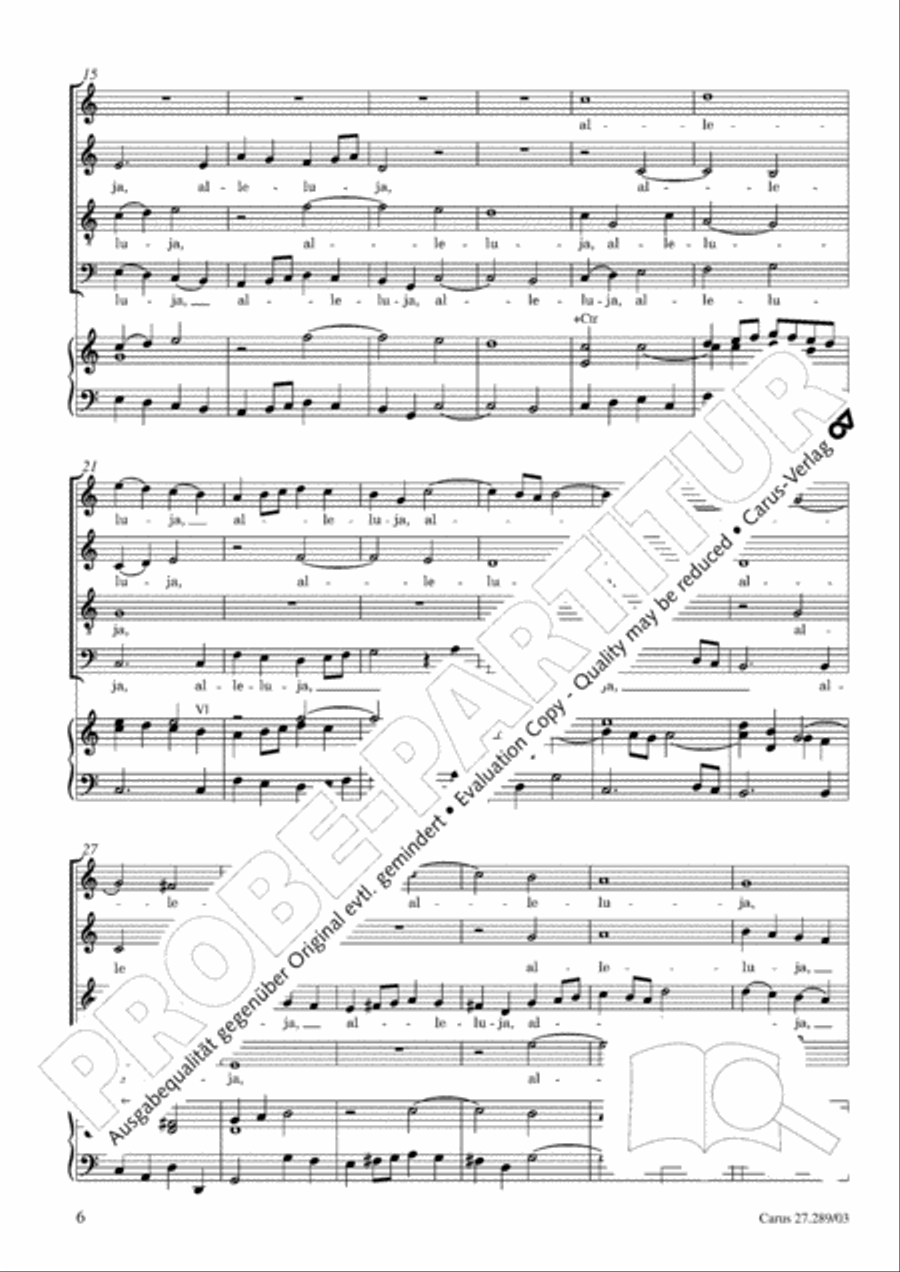 Beata es, Virgo Maria 4-Part scores gallery preview page 7
