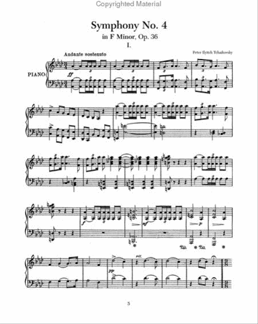 Symphonies Nos 4-6 for Solo Piano Piano Solo scores gallery preview page 2