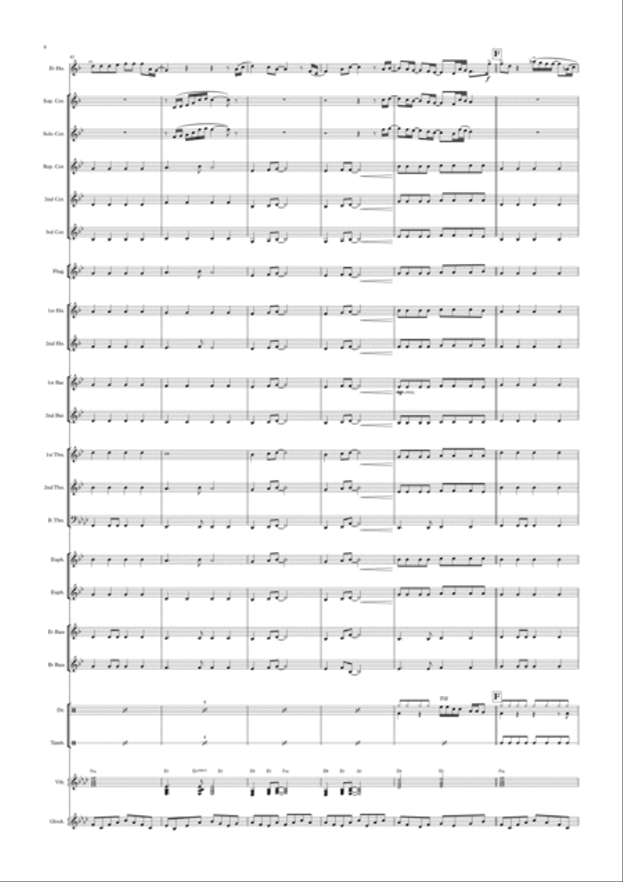 Always Remember Us This Way Brass Ensemble scores gallery preview page 6