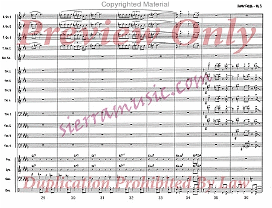 Happy Faces Jazz Ensemble scores gallery preview page 6