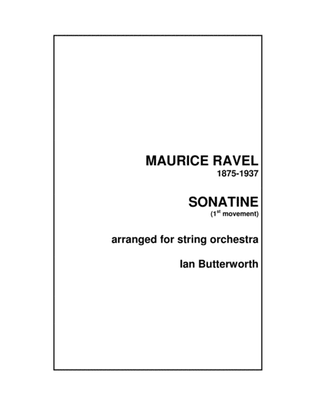 RAVEL Sonatine (1st movement) fro string orchestra