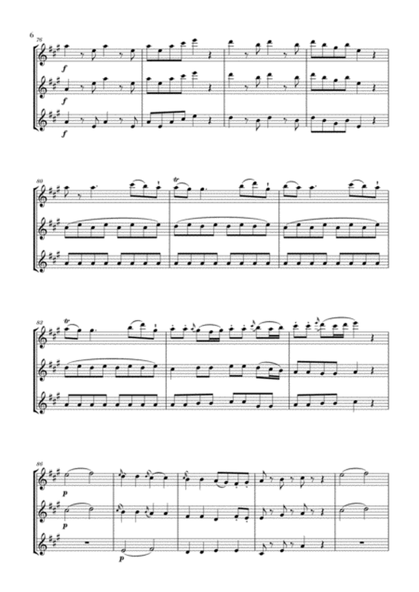 Eine Kleine Nachtmusik for 2 Clarinets and Bass Clarinet image number null