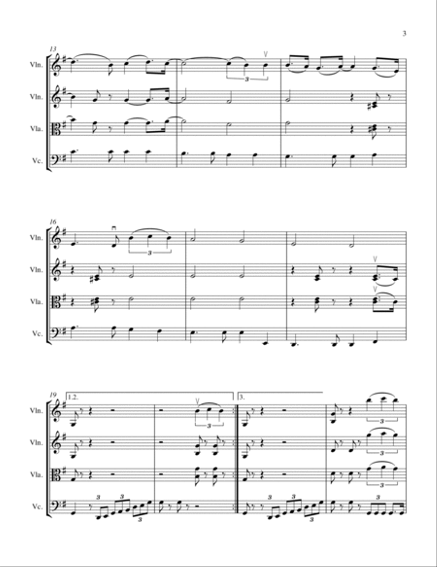 Isn't She Lovely String Trio scores gallery preview page 5