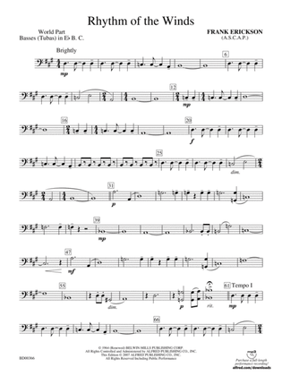 Rhythm of the Winds: (wp) E-flat Tuba B.C.