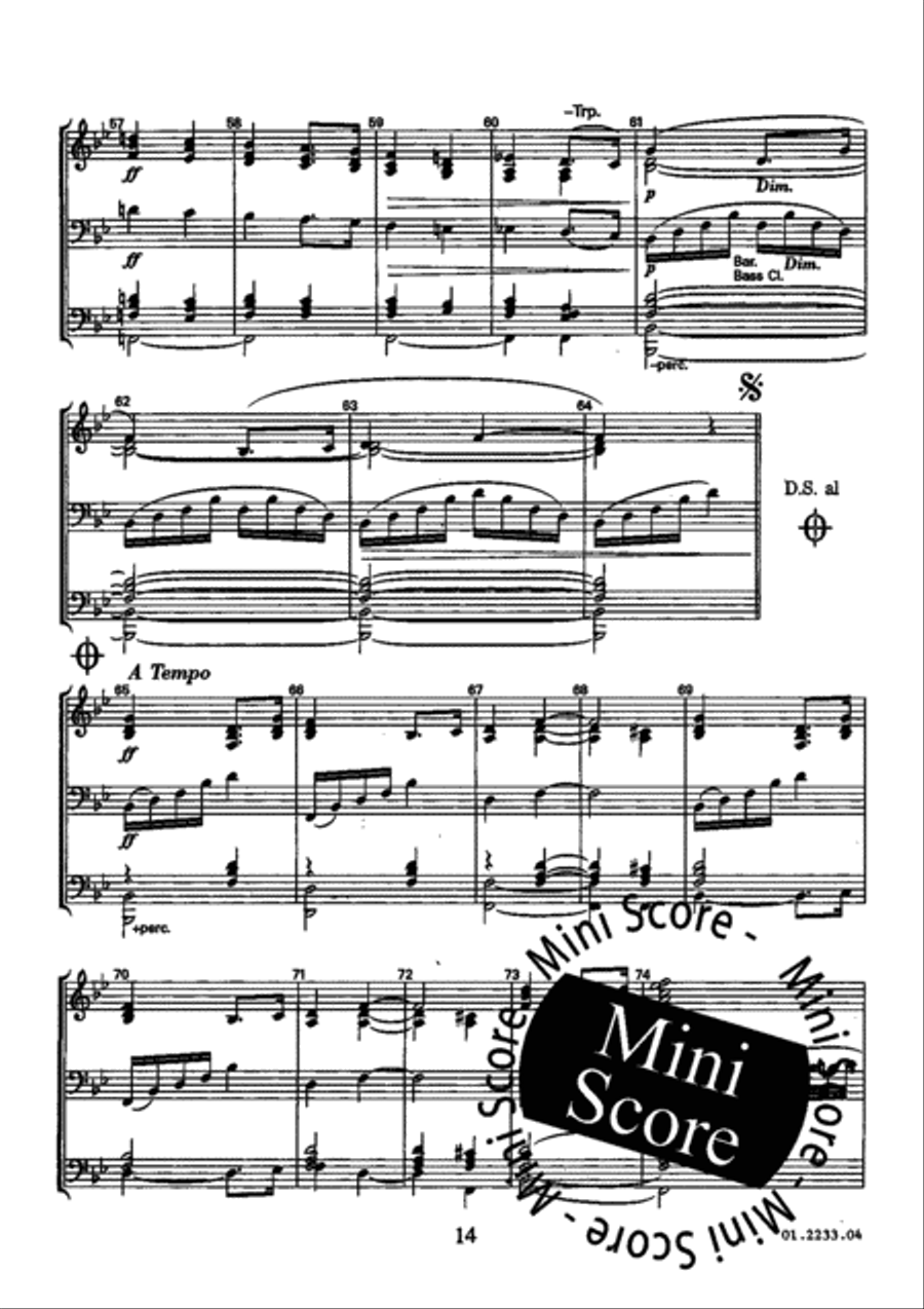 Fruhlingsrauschen Fanfare Band scores gallery preview page 18