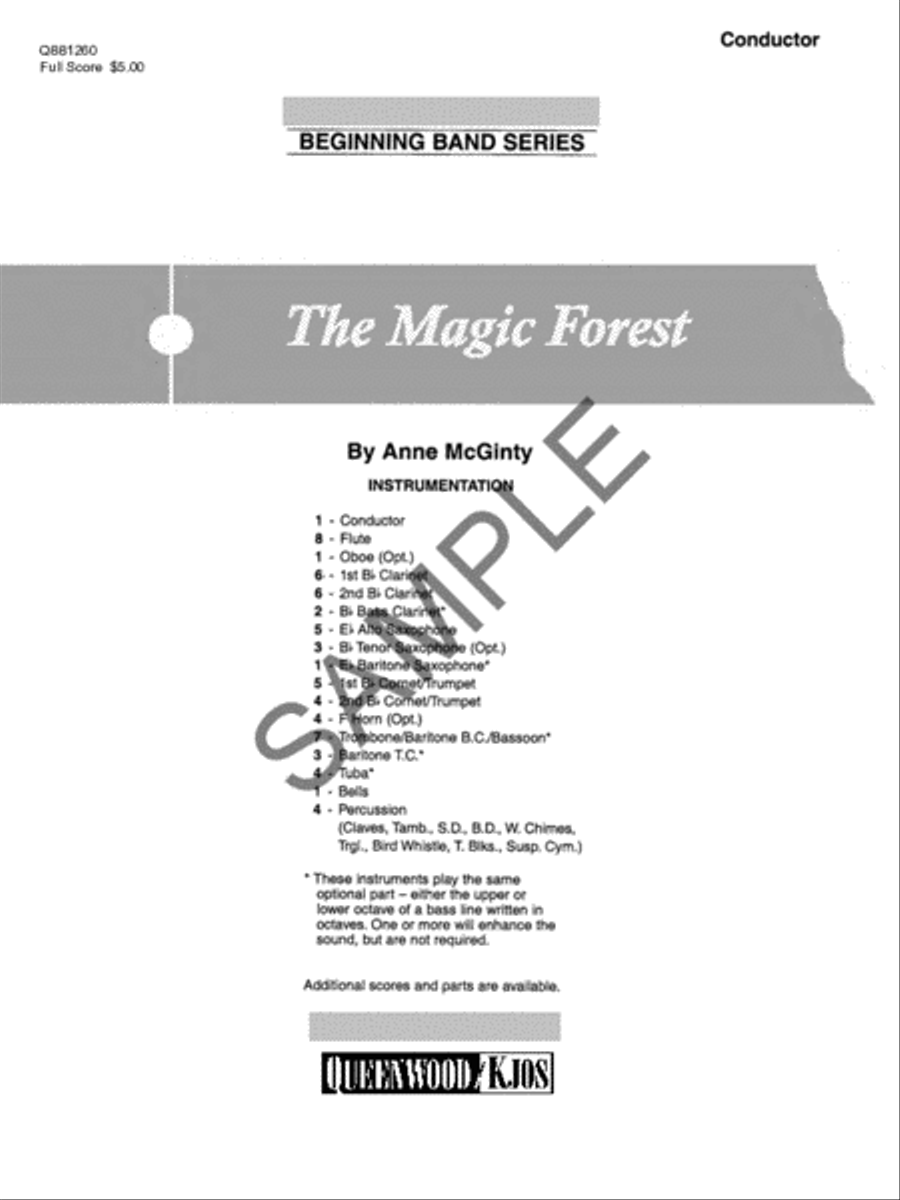 The Magic Forest - Score Concert Band scores gallery preview page 2