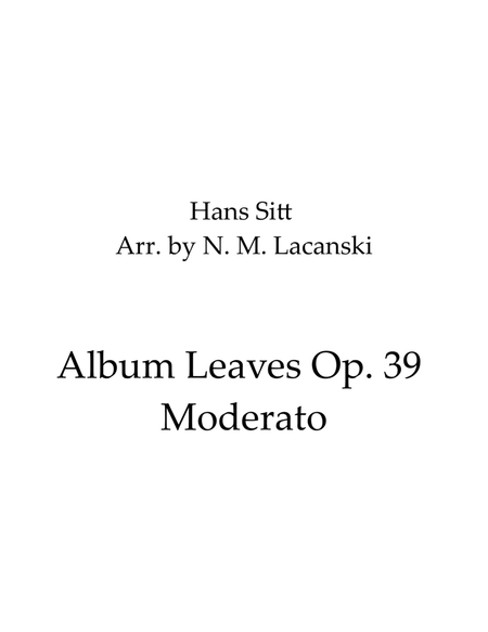 Album Leaves Op. 39 I. Moderato image number null