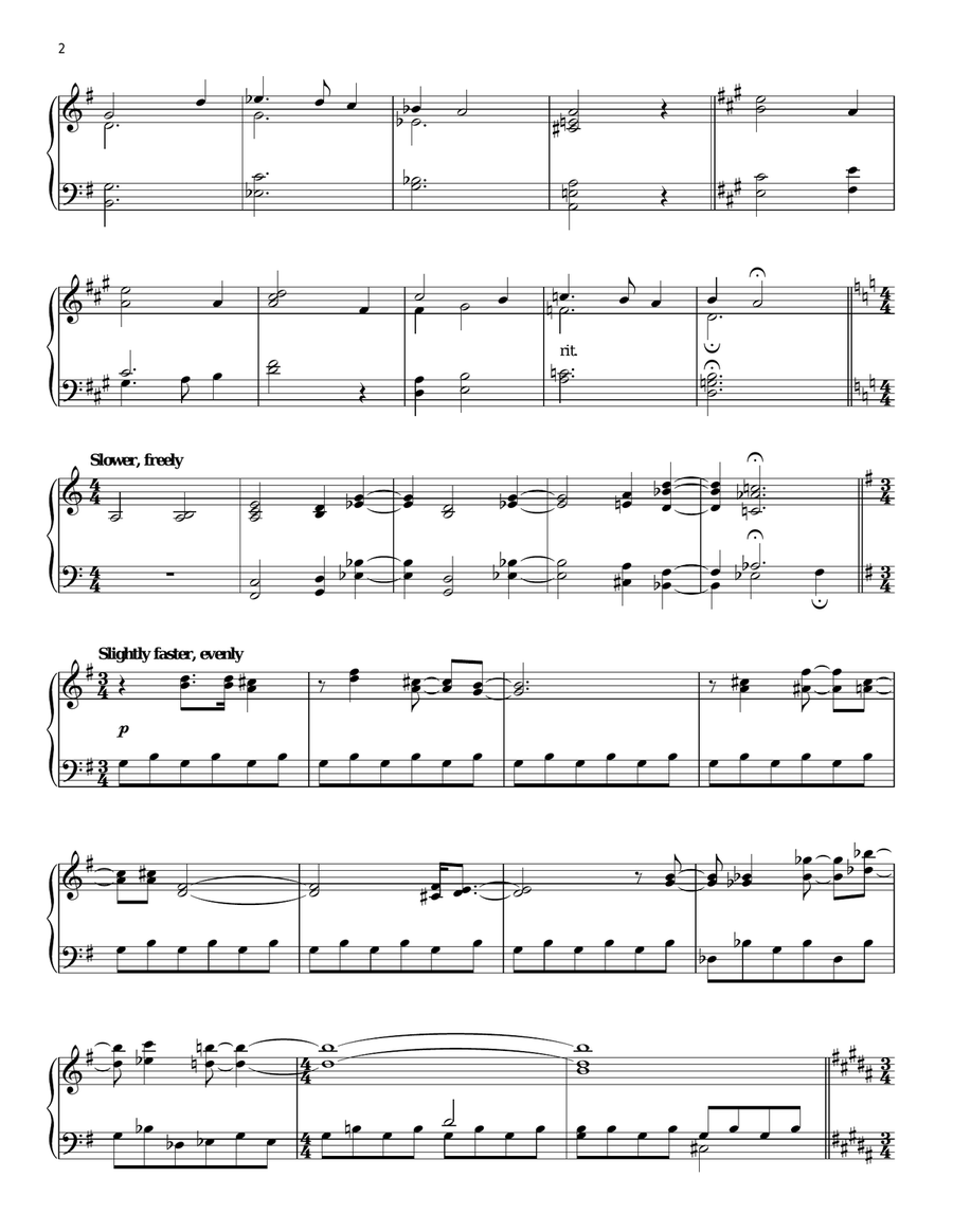 Blowing Dreams Blowing Dreams Piano Solo scores gallery preview page 2