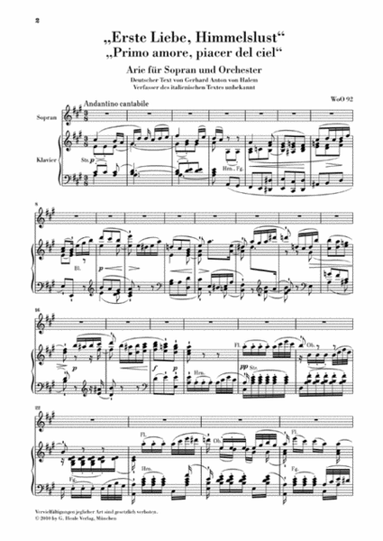 Soprano Arias • Duet WoO 93 • Trio, Op. 116