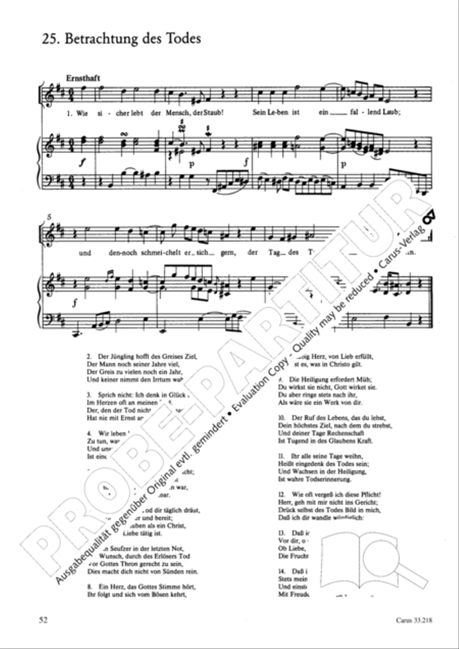 Geistliche Oden und Lieder (Gellert) Collection / Songbook scores gallery preview page 47