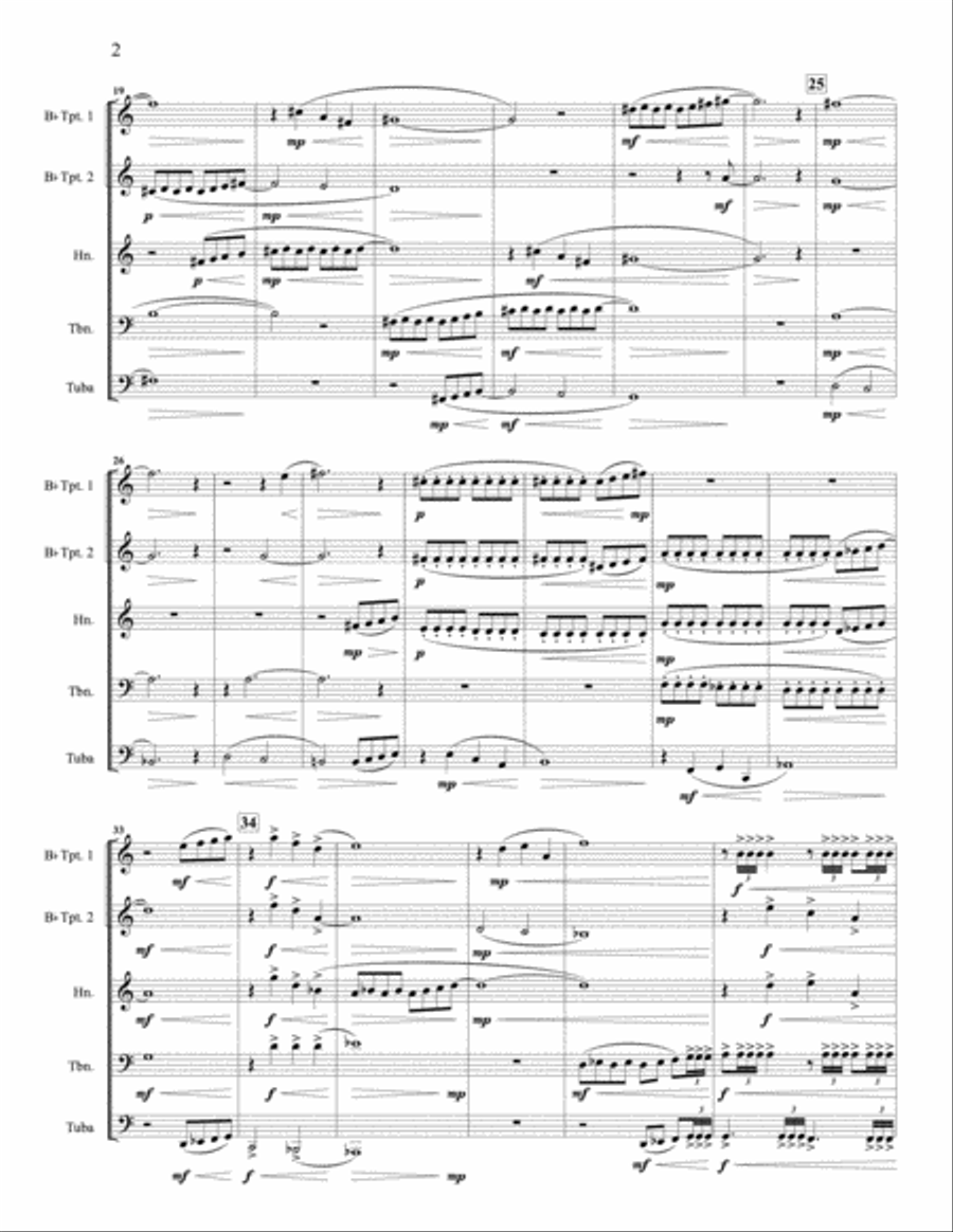 Maneo for Brass Quintet Brass Quintet scores gallery preview page 4