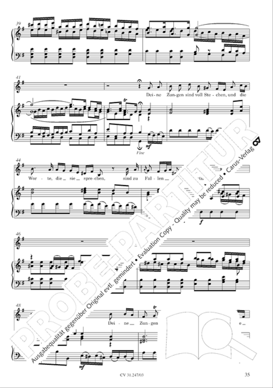 St. Mark Passion (Markus-Passion) 4-Part scores gallery preview page 36