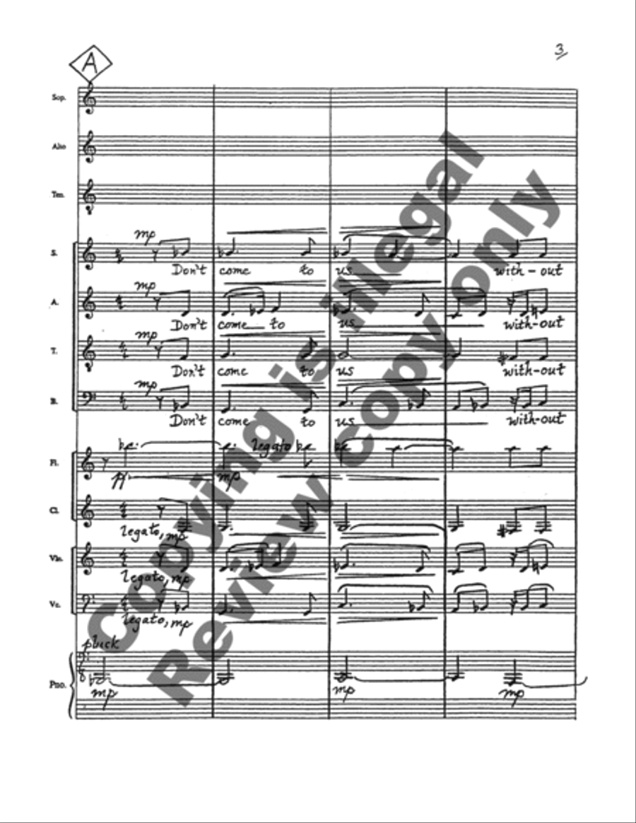 Unseen Rain 4-Part scores gallery preview page 5