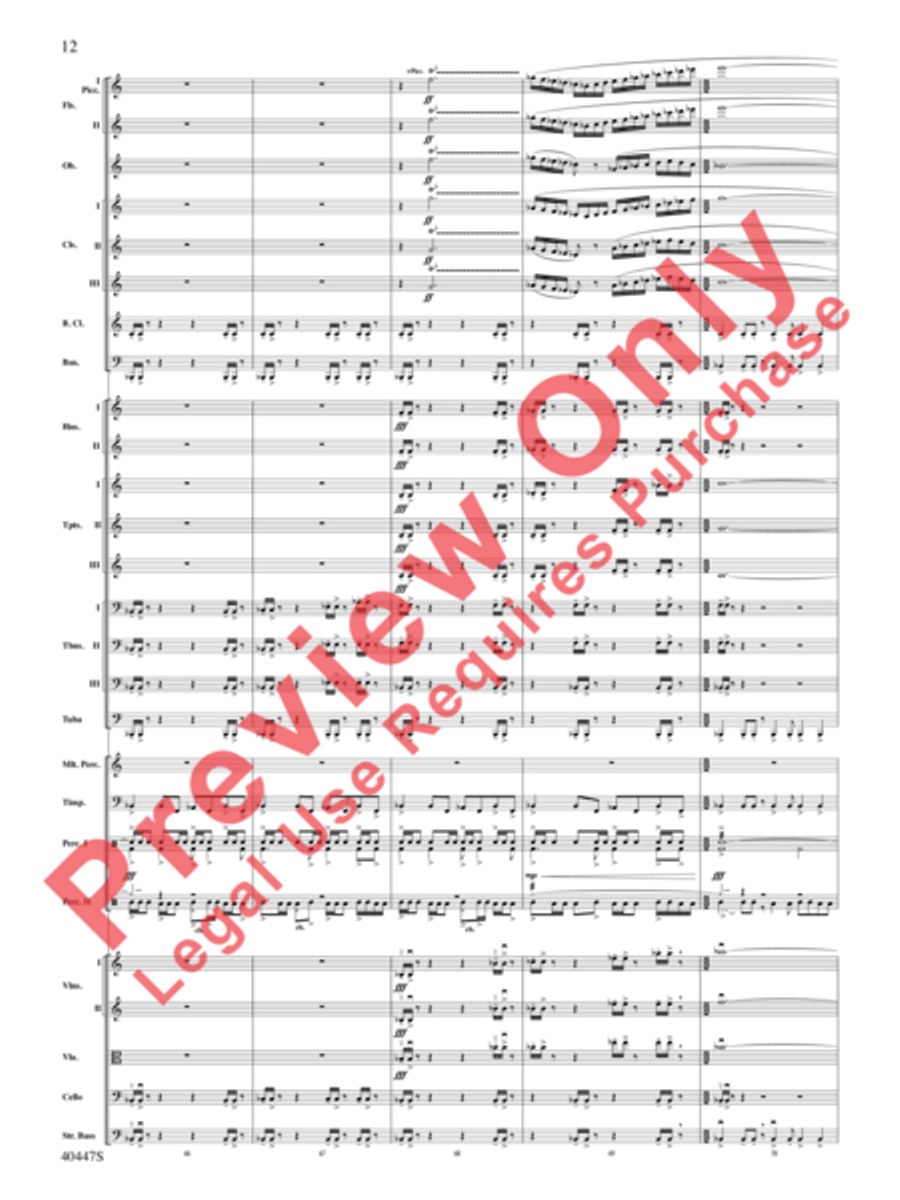 Triumph of the Argonauts Full Orchestra scores gallery preview page 13
