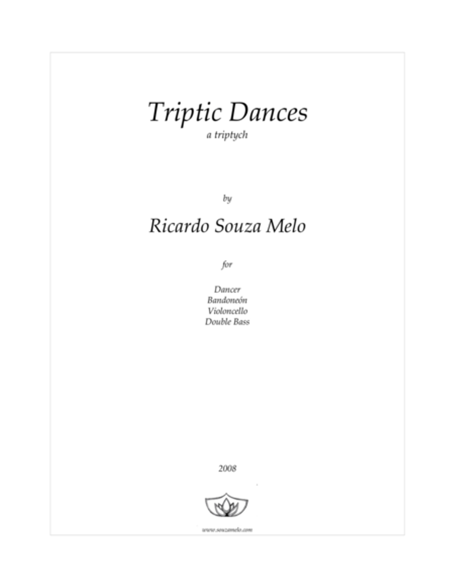Triptic Dances Small Ensemble scores gallery preview page 1