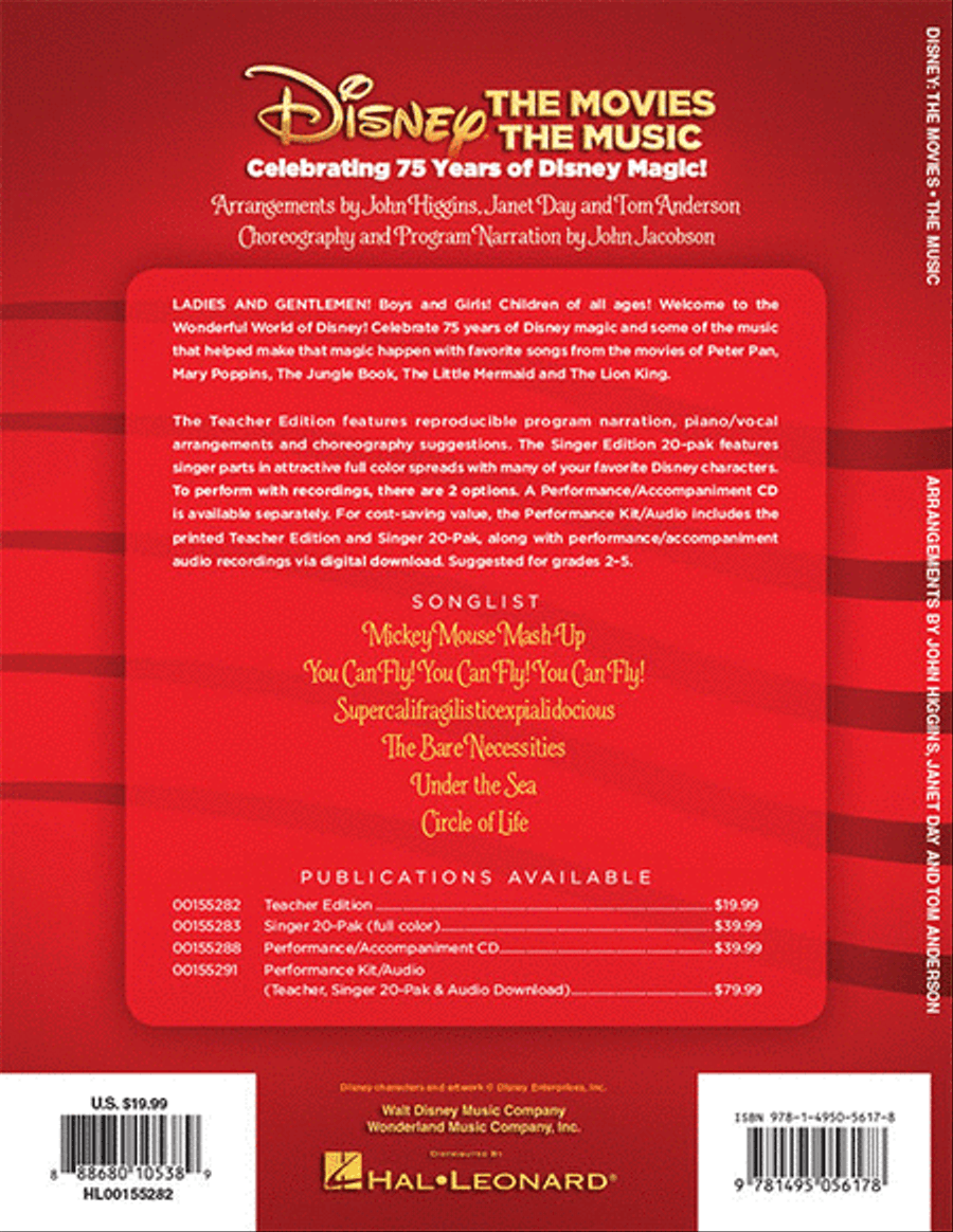 Disney: The Movies, The Music Choir scores gallery preview page 6