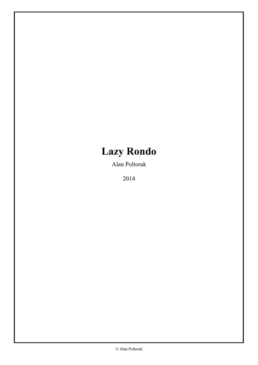 Lazy Rondo Piano Solo scores gallery preview page 1