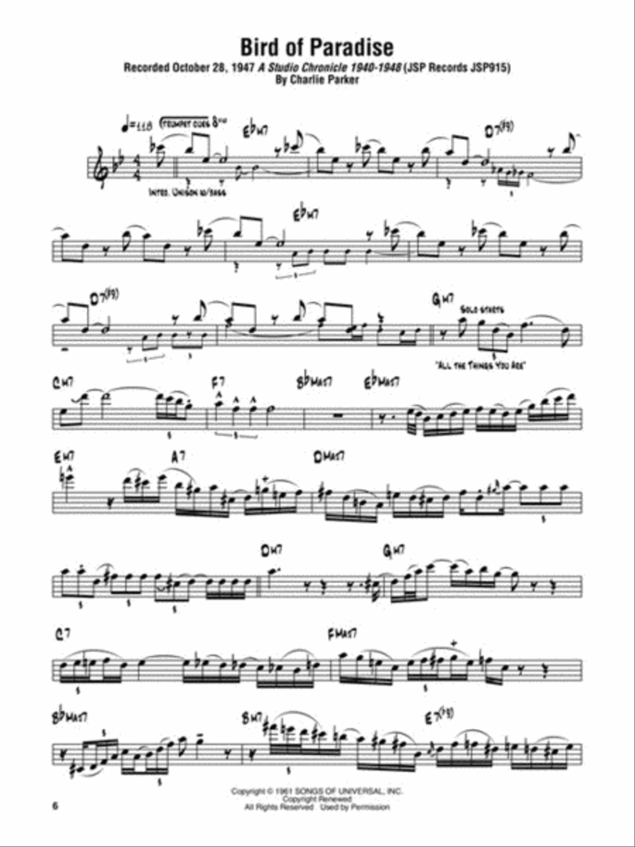 Charlie Parker Omnibook - Volume 2 B-Flat Instrument scores gallery preview page 5