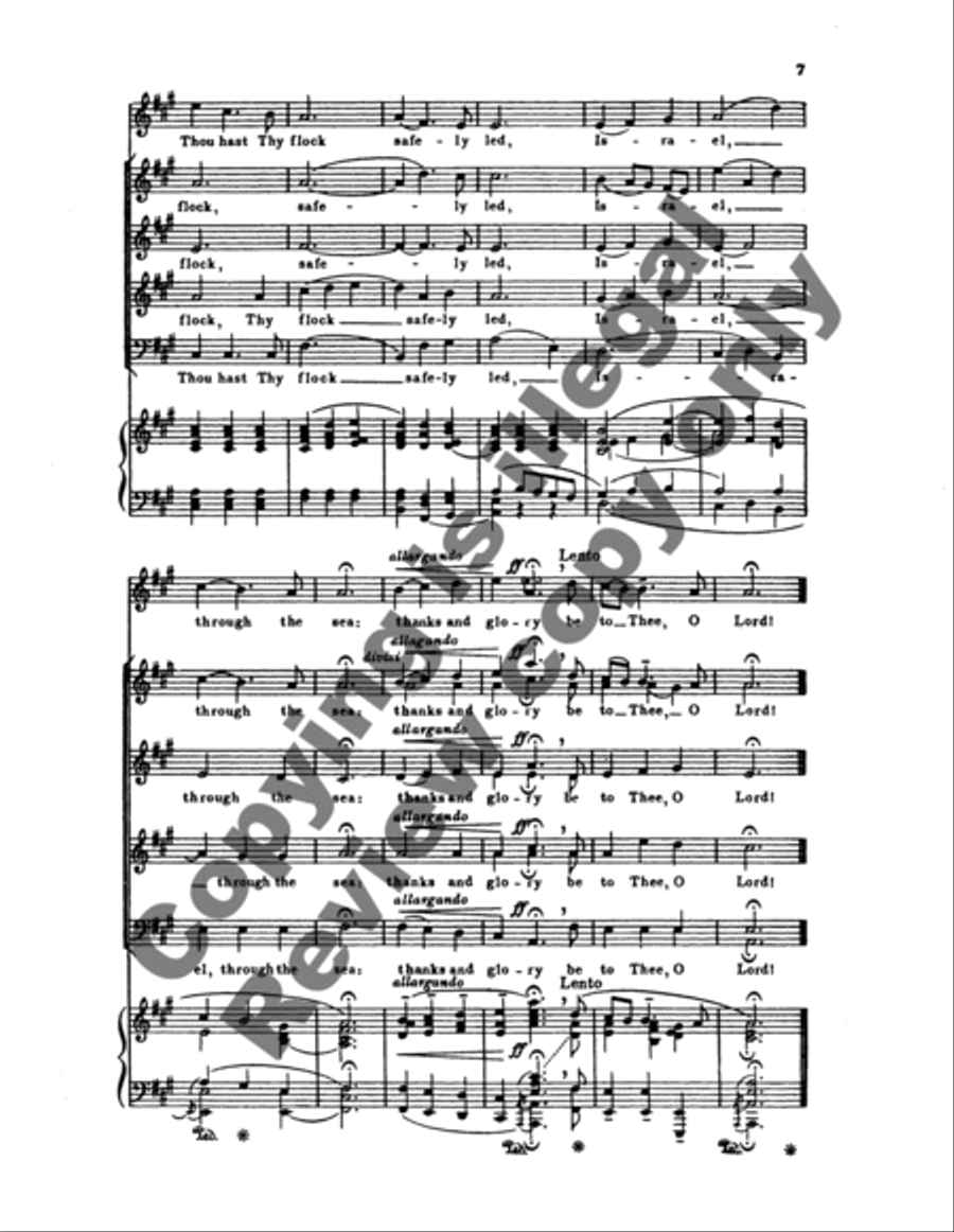 Thanks Be To Thee, O Lord! 4-Part scores gallery preview page 8