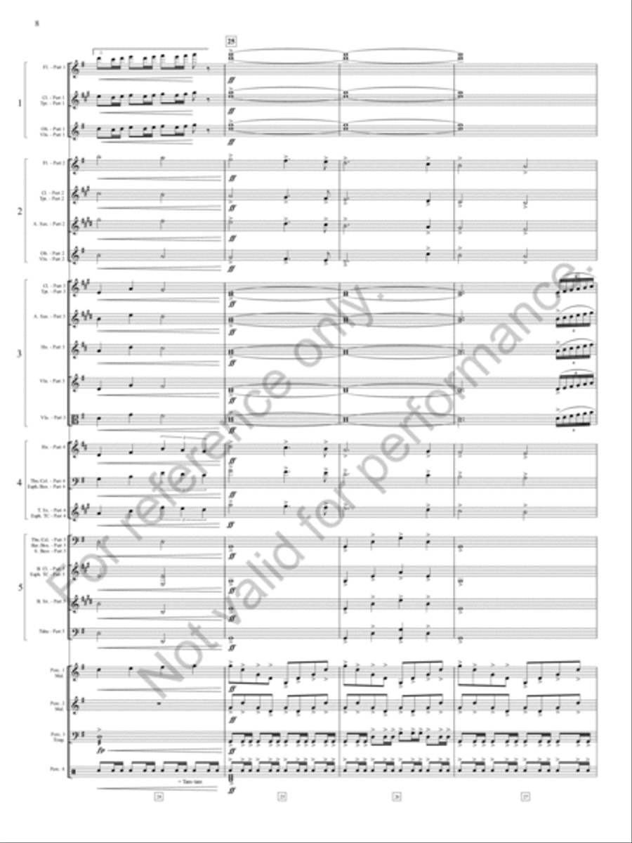 Finale From A Rhapsody On Christmas Carols Concert Band scores gallery preview page 9