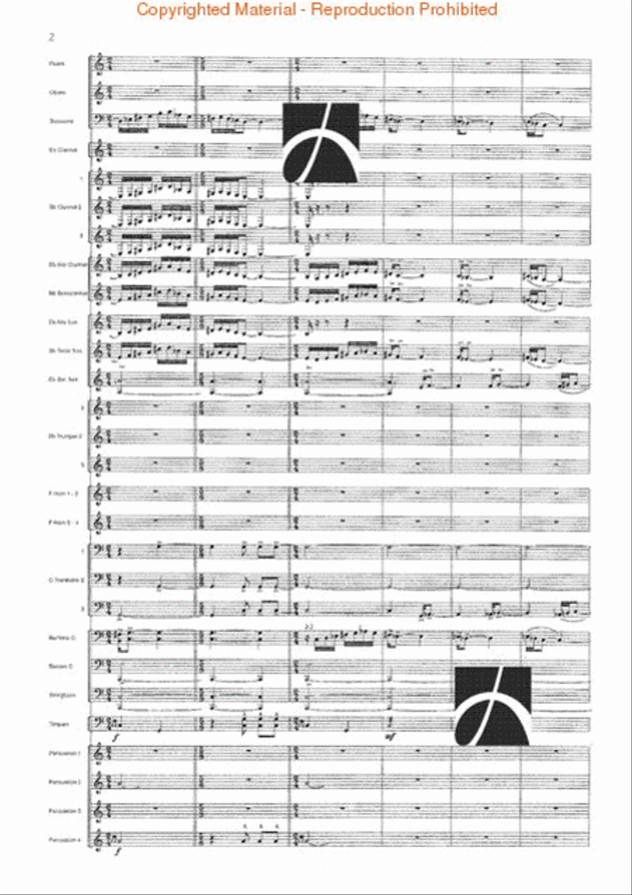 Spartacus Spartacus Concert Band scores gallery preview page 3