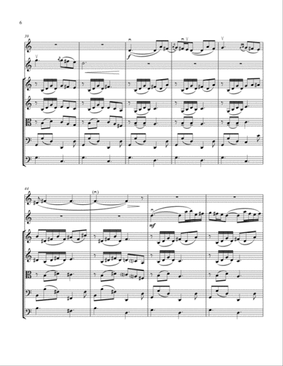 Romanza Andaluza, Op. 22, No. 1 for TWO Solo Violins and String Orchestra String Orchestra scores gallery preview page 6