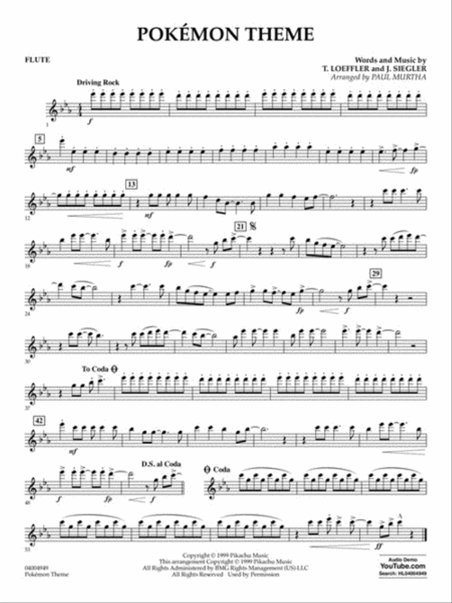 Pokémon Theme Pokémon Theme Concert Band scores gallery preview page 4