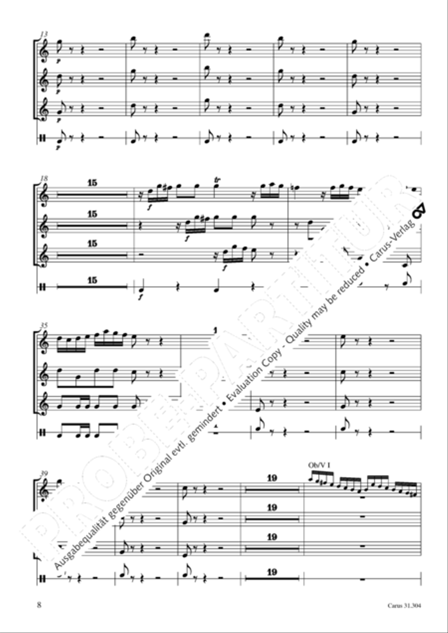 Bach for Brass 4: Works for orchestra Collection / Songbook scores gallery preview page 9