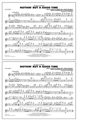 Nothin' But A Good Time - Flute/Piccolo