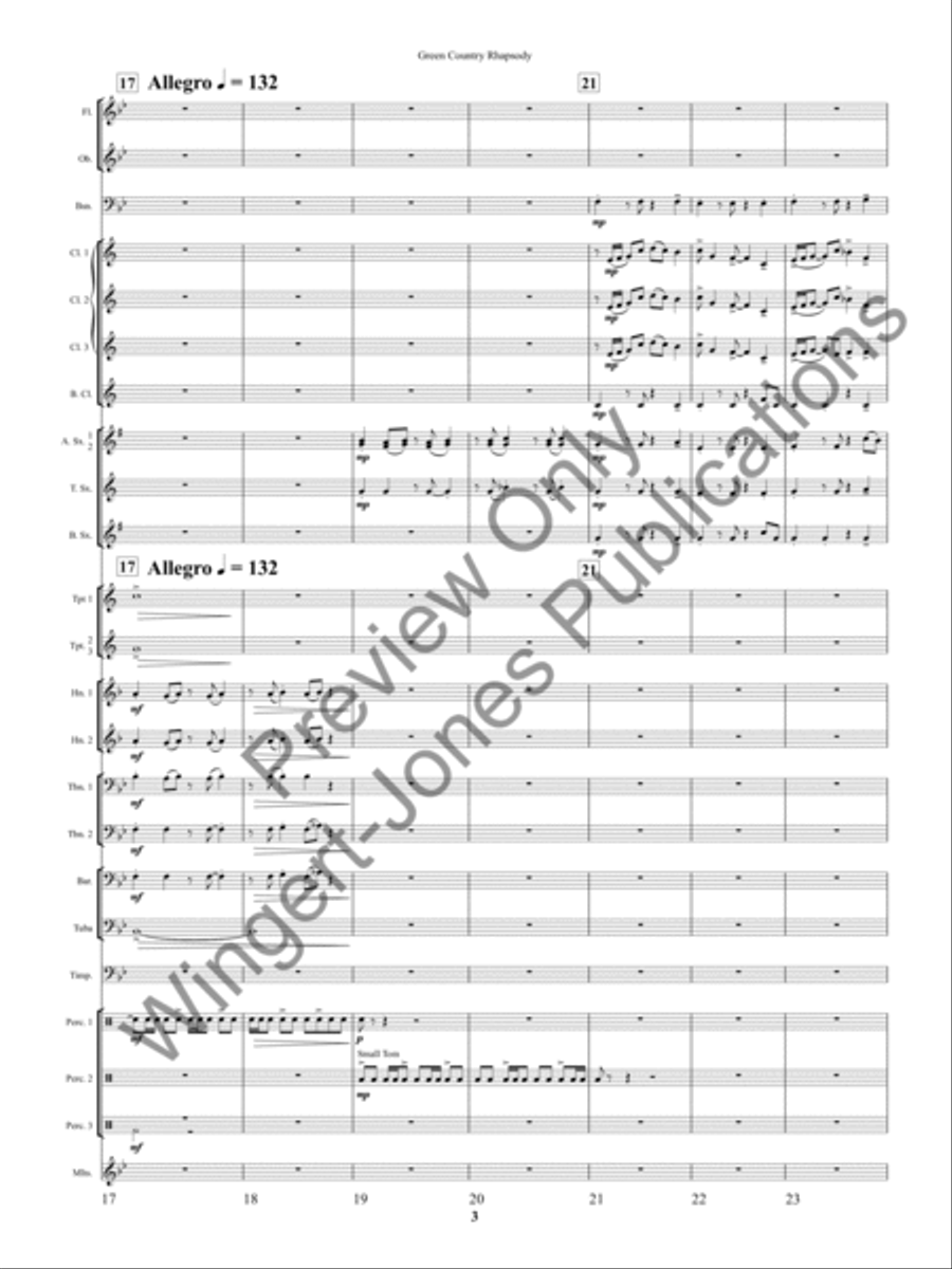 Green County Rhapsody Concert Band scores gallery preview page 6