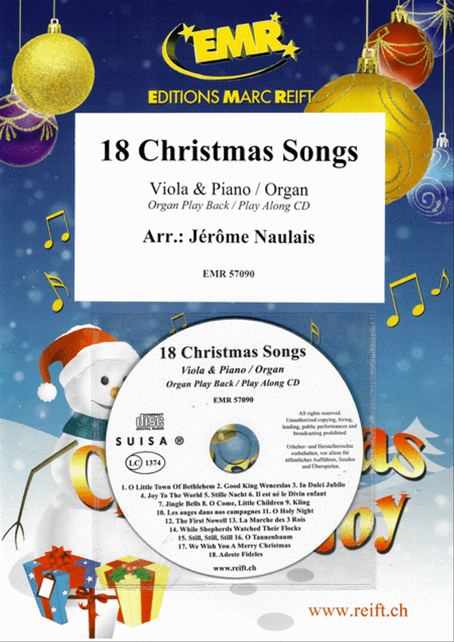 Book cover for 18 Christmas Songs