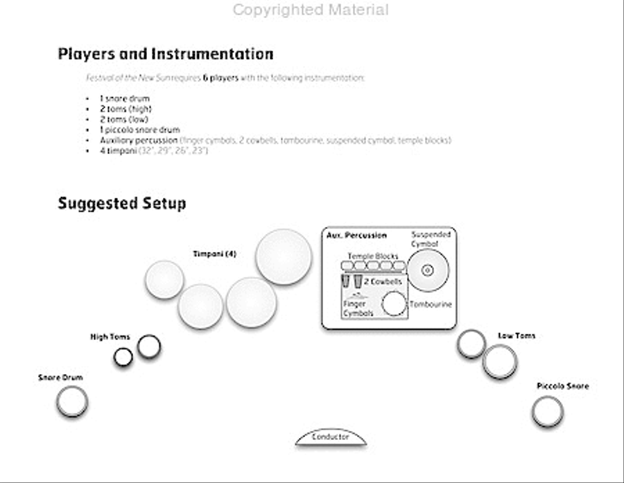 Festival of the New Sun Percussion Ensemble scores gallery preview page 4